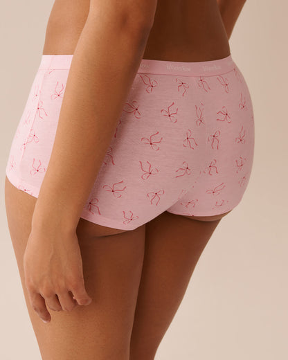 La Vie en Rose_Parfait Pink Bow_Cotton Boyleg Panty_20100618_P60395_02