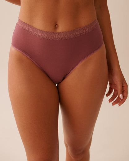 La Vie en Rose_Dry Rose_Super Soft Lace Trim High Waist Bikini Panty_20100627_60111_01
