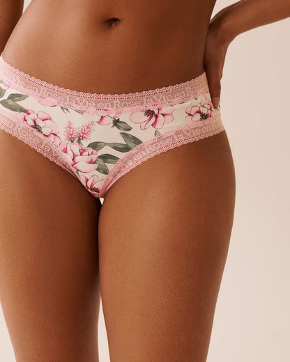 La Vie en Rose_Snow White Big Floral_Super Soft Lace Trim Cheeky Panty_20100629_P10512_01