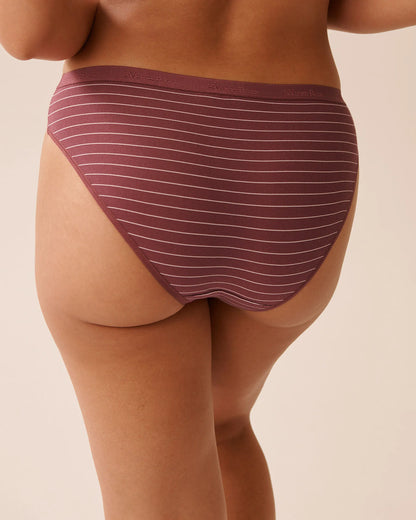 La Vie en Rose_Crushed Berry Stripes_Cotton Bikini Panty_20100642_P60404_02