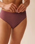 La Vie en Rose_Crushed Berry Stripes_Cotton High Waist Bikini Panty_20100643_P60404_01