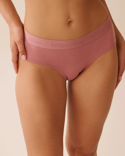 La Vie en Rose_Nostalgia Rose_Cotton and Logo Elastic Band Hiphugger Panty_20100647_60211_01