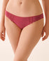 La Vie en Rose_Carmine_Cotton and Lace Detail Bikini Panty_20100662_60190_01