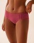 La Vie en Rose_Carmine_Cotton and Lace Detail Hiphugger Panty_20100663_60190_01