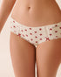 La Vie en Rose_Snow White Stripped Bow_Cotton and Lace Detail Hiphugger Panty_20100663_P10558_01