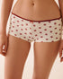 La Vie en Rose_Snow White Stripped Bow_Ruffle Trim Cotton Boyleg Panty_20100687_P10558_01