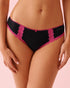 La Vie en Rose_Black Beauty_Cotton and Lace Detail Bikini Panty_20100699_00001_01