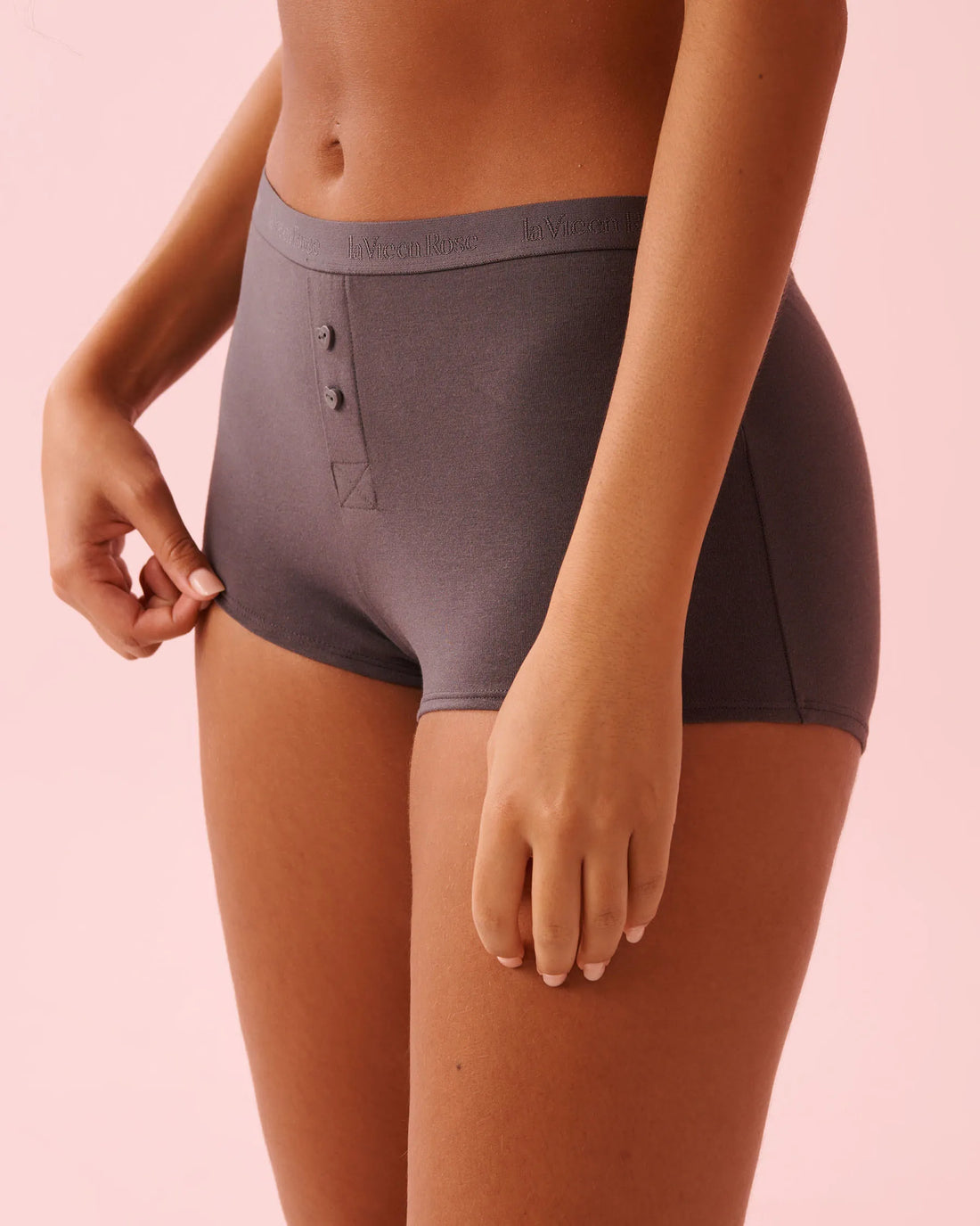 La Vie en Rose_Magnet_Cotton and Logo Elastic Band High Waist Boyshort Panty_20100703_00016_01