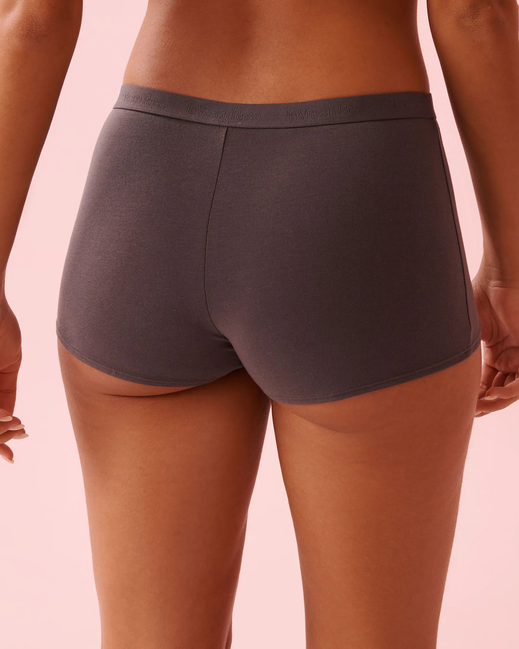 La Vie en Rose_Magnet_Cotton and Logo Elastic Band High Waist Boyshort Panty_20100703_00016_02