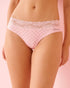 La Vie en Rose Tickled Pink Dots Women Cotton and Lace Band Cheeky Panty SKU: 20100705_P60459 Image 01
