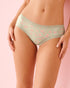 La Vie en Rose Mineral Gray Floral Women Super Soft Lace Trim Cheeky Panty SKU: 20100718_P30142 Image 01