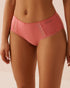 La Vie en Rose Flamingo Plume Women Cotton and Lace Detail Hiphugger Panty SKU: 20100729_60239 Image 01
