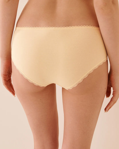 La Vie en Rose Apricot Gelato Women Cotton and Lace Detail Hiphugger Panty SKU: 20100729_70043 Image 02