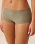La Vie en Rose Shadow Women Super Soft Lace Trim Boyshort Panty SKU: 20100743_30016 Image 01