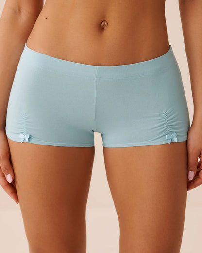 La Vie en Rose Stratosphere Women Bow &amp; Ruched Cotton Boyshort Panty SKU: 20100744_40274 Image 01