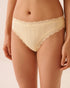 La Vie en Rose Apricot Gelato Women Lace Trim Pointelle Cheeky Panty SKU: 20100751_70043 Image 01