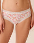 La Vie en Rose Watercolor Floral Women Super Soft Lace Trim Cheeky Panty SKU: 20100753_P10605 Image 01