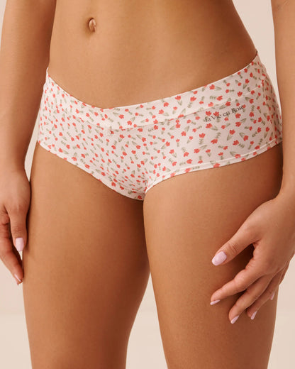 La Vie en Rose Snow White Tulips Women Cotton Hiphugger Panty SKU: 20100761_P10610 Image 01