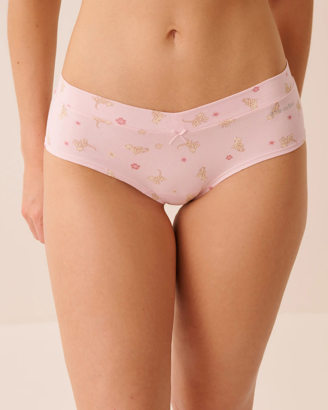 La Vie en Rose Pale Lilac Cat Women Cotton Hiphugger Panty SKU: 20100788_P50110 Image 01