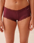 La Vie en Rose Beaujolais Women Super Soft Lace Trim Boyshort Panty SKU: 20100805_60123 Image 01