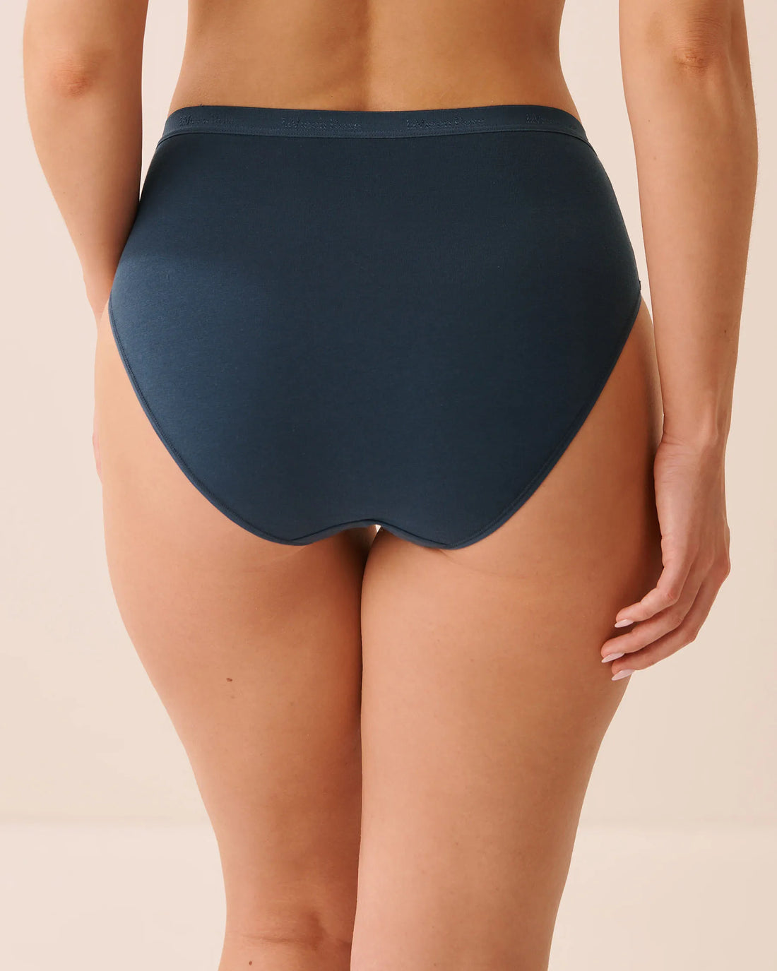 La Vie en Rose Midnight Navy Women Cotton High Waist Bikini Panty SKU: 20100808_40008 Image 02
