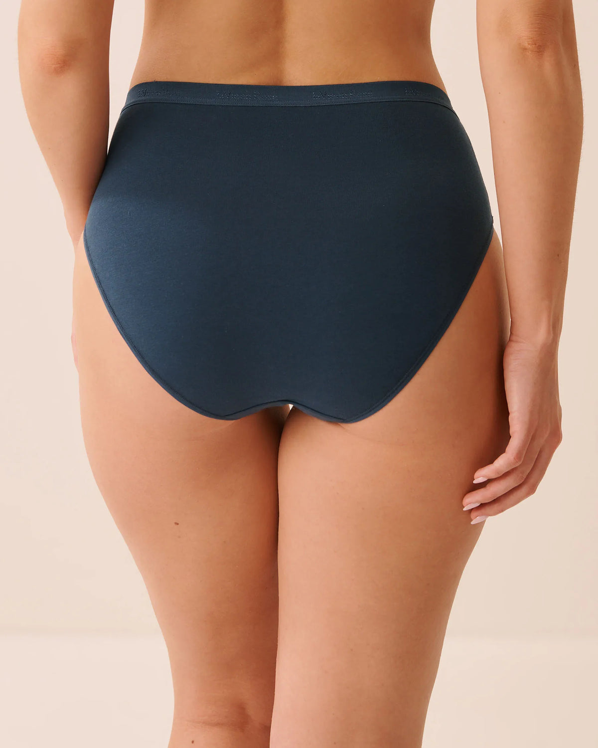 La Vie en Rose Midnight Navy Women Cotton High Waist Bikini Panty SKU: 20100808_40008 Image 02