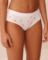 La Vie en Rose Snow White Dog Frenchie Women Cotton And Logo Elastic Band Hiphugger Panty SKU: 20100809_P10633 Image 01