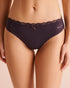 La Vie en Rose Plum Perfect Women Super Soft Lace Trim Bikini Panty SKU: 20100825_50103 Image 01