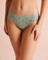 La Vie en Rose Green Milieu Flowers Women Super Soft Lace Trim Bikini Panty SKU: 20100825_P30165 Image 01