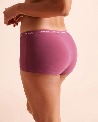 La Vie en Rose Magenta Haze Women Cotton Boyshort Panty SKU: 20100845_60225 Image 02