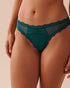 Mesh and Lace Trim Thong Panty with Bow_20200541_30032_01