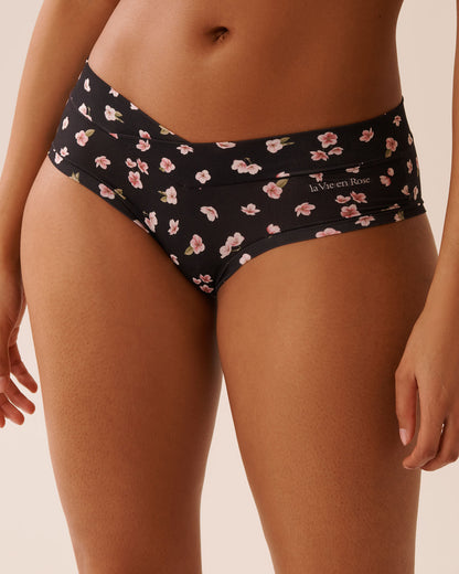 La Vie en Rose_Black Beauty Cherry Blossom_Perfect Fit Hiphugger Panty_20200673_P00440_01
