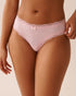 La Vie en Rose_Parfait Pink_Microfiber and Lace Trim Cheeky Panty_20200674_60165_01