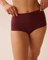 La Vie en Rose_Burgundy_Modal High Waist Hiphugger Panty_20200695_50062_01