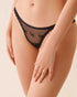La Vie en Rose_Black Beauty_Bow-Detail Mesh and Lace Trim Thong Panty_20200706_00001_01