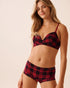 La Vie en Rose_Black & Savvy Red Plaid_Modal Boyleg Panty_20200714_P60421_01