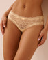 La Vie en Rose Apricot Gelato Women Floral Mesh and Lace Trim Cheeky Panty SKU: 20200766_70043 Image 01
