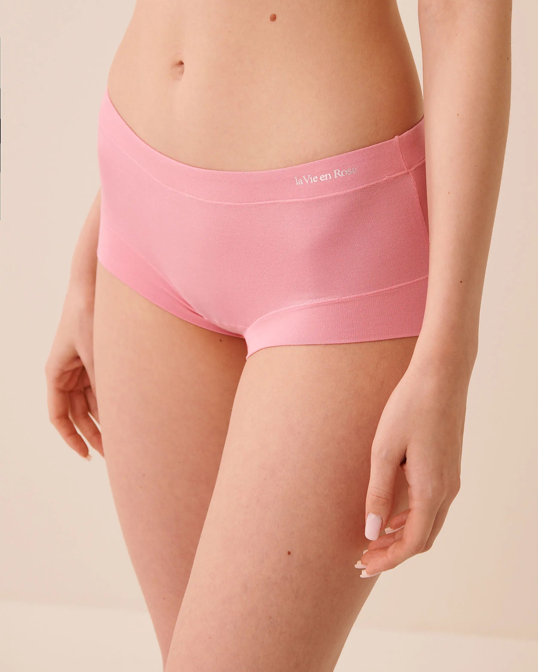 La Vie en Rose Sea Pink Women Breathable Super-Soft Modal Boyleg Panty SKU: 20200787_60171 Image 03