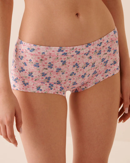 La Vie en Rose Blueberry Ditsy Women Breathable Super-Soft Modal Boyleg Panty SKU: 20200787_P60472 Image 01