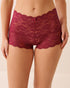 La Vie en Rose Cerise Women Lace High Waist Boyshort Panty SKU: 20200845_60184 Image 01