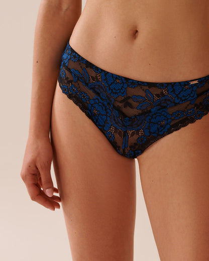 La Vie en Rose_Black Beauty_Embroidered Lace and Mesh String Panty_20300419_00001_03