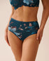 La Vie en Rose_Reflecting Mix Flowers_Microfiber Sleek Back High Waist Bikini Panty_20300441_P40478_01