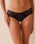 La Vie en Rose_Black Beauty_Embroidered Lace and Mesh Cheeky Panty_20300443_00001_01