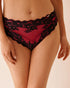 La Vie en Rose_Savvy Red_2-tone Lace High Waist Cheeky Panty_20300452_60215_01