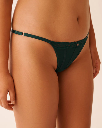 La Vie en Rose_Botanical Garden_Adjustable Mesh and Lace String Panty_20300464_30140_06