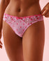 La Vie en Rose Multi Pink Heart Embroidery Women Embroidered Mesh Cheeky Panty SKU: 20300481_P60444 Image 01