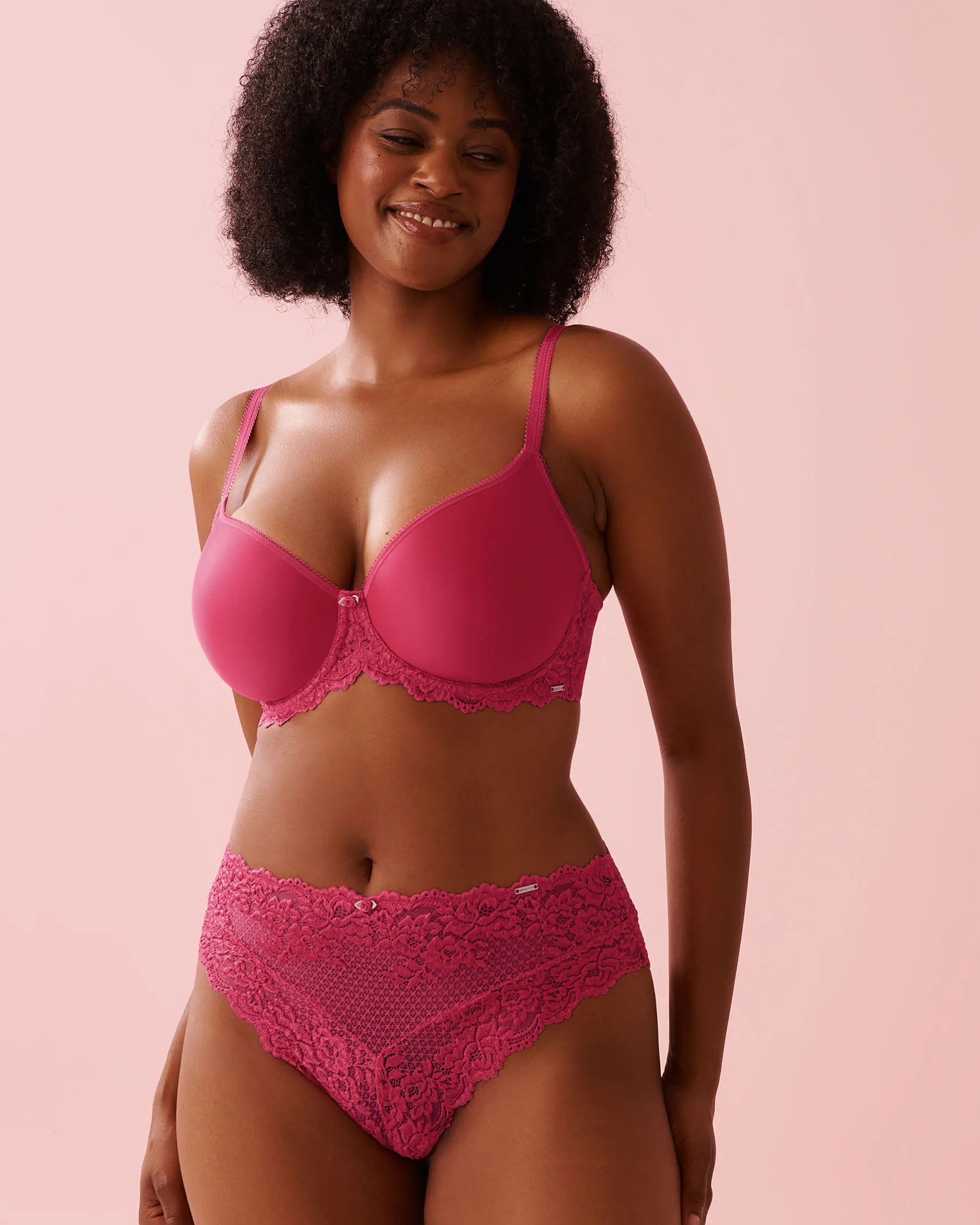 La Vie en Rose_Fuchsia Rose_Lace High Waist Cheeky Panty_20300486_60228_06