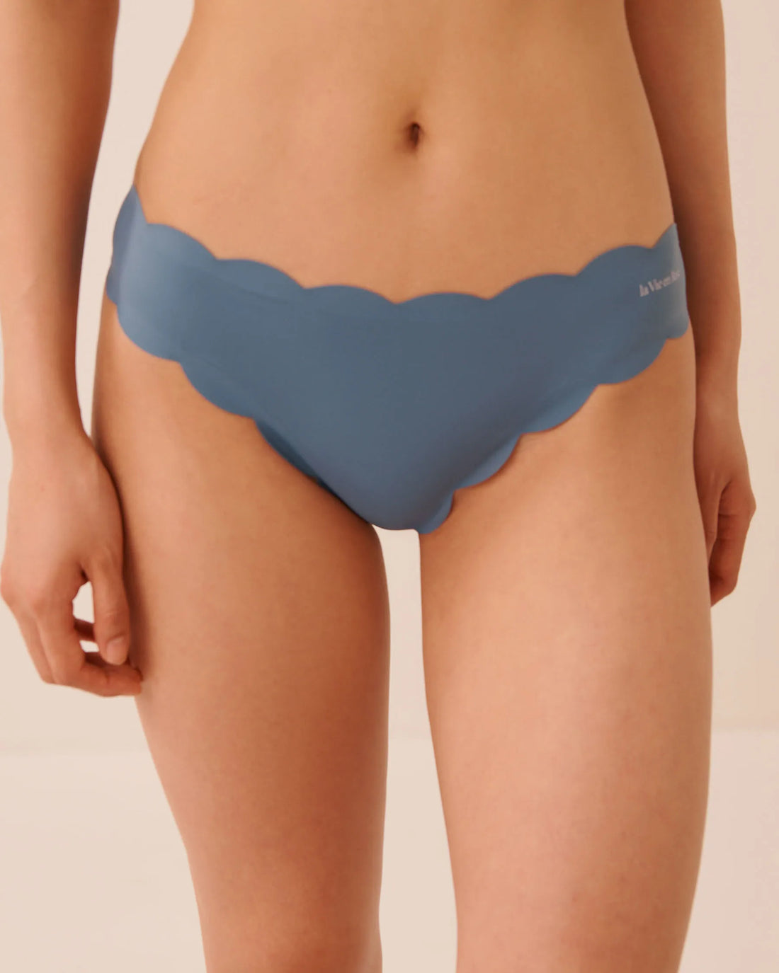 La Vie en Rose China Blue Women Scalloped Microfiber Brazilian Panty SKU: 20300539_40126 Image 01