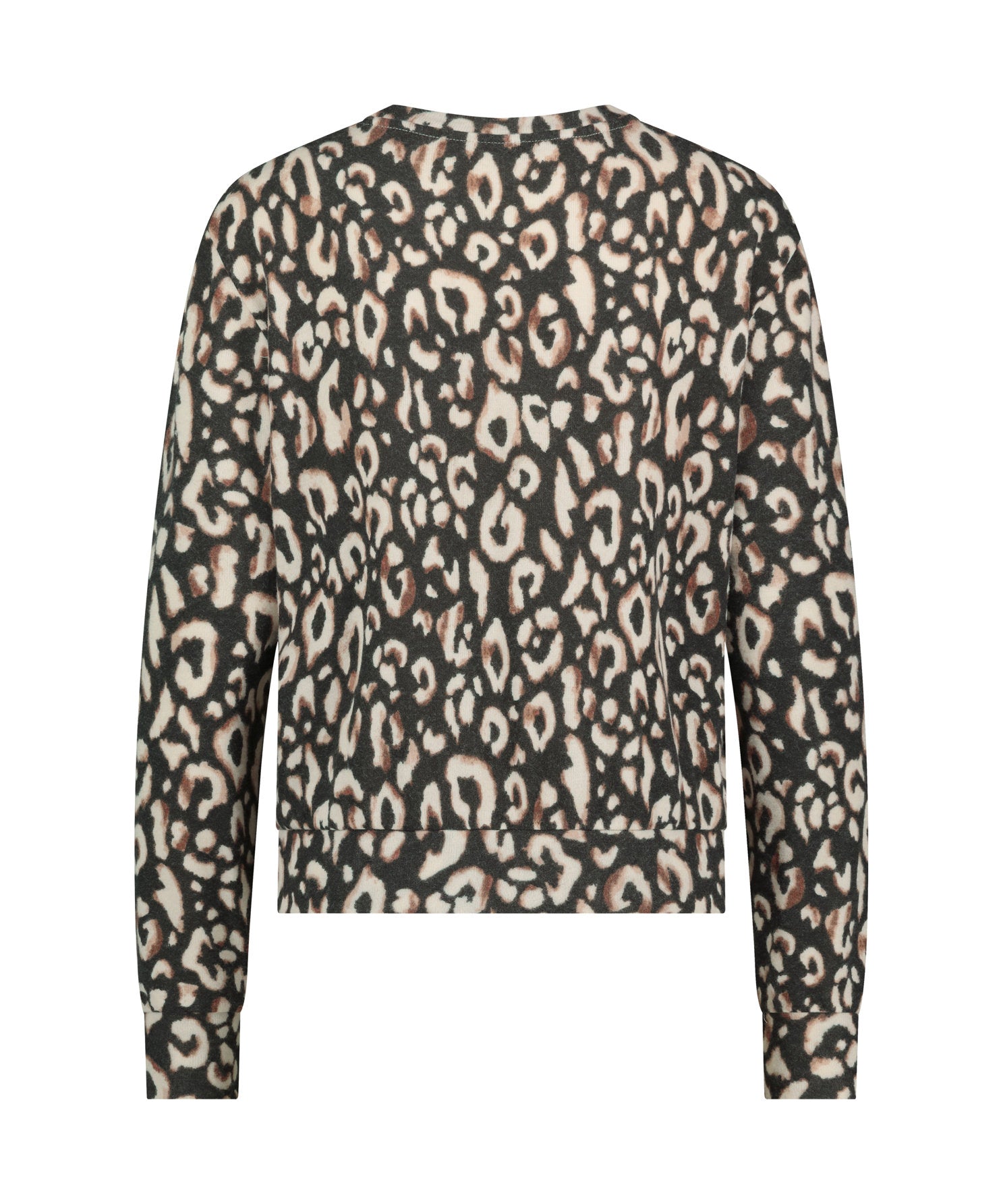 Jersey Long Sleeved Pyjama Top_203203_Black_06