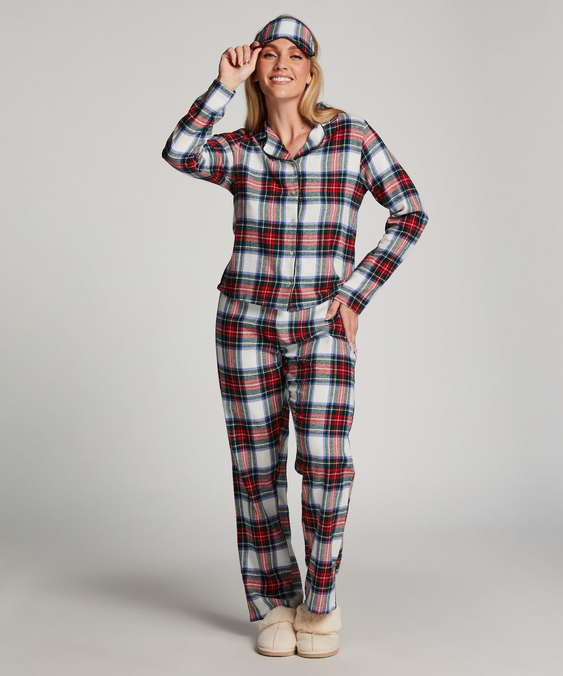 Twill Check Pyjama Set_203269_Pristine_01